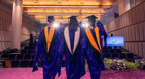 NYU Shanghai holds its first-ever master’s convocation for 62 graduates from three advanced degree programs. 