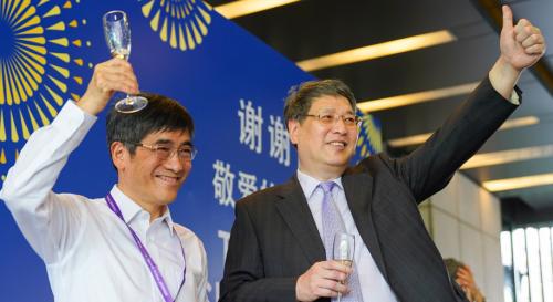 NYU Shanghai Chancellor Yu Lizhong steps down and is succeeded by Tong Shijun