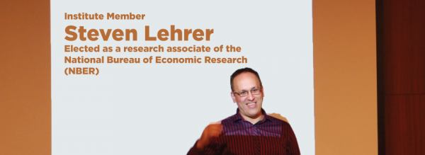 Lehrer Elected Research Associate in a Leading Economics Research Organization